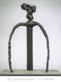 Portugiesische Figur/Bronze - Th. K. Müller